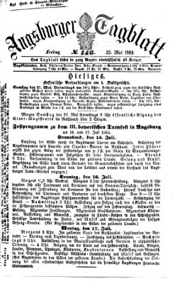 Augsburger Tagblatt Freitag 26. Mai 1865