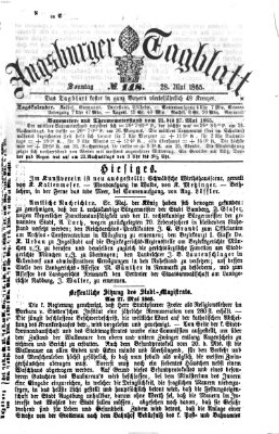 Augsburger Tagblatt Sonntag 28. Mai 1865