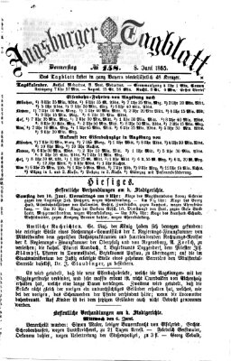 Augsburger Tagblatt Donnerstag 8. Juni 1865