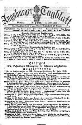 Augsburger Tagblatt Dienstag 13. Juni 1865