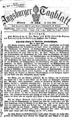 Augsburger Tagblatt Mittwoch 14. Juni 1865