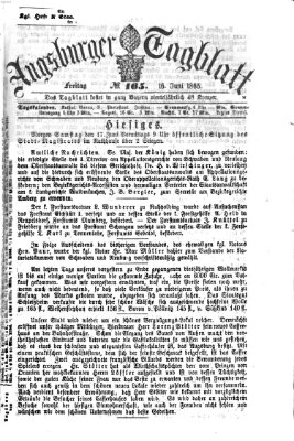 Augsburger Tagblatt Freitag 16. Juni 1865