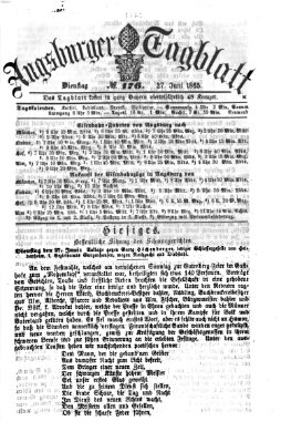 Augsburger Tagblatt Dienstag 27. Juni 1865