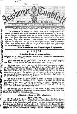 Augsburger Tagblatt Mittwoch 28. Juni 1865