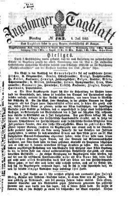 Augsburger Tagblatt Dienstag 4. Juli 1865