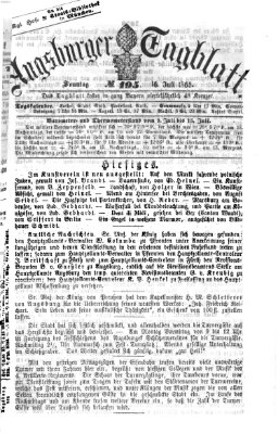 Augsburger Tagblatt Sonntag 16. Juli 1865