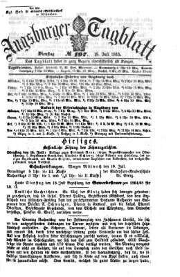 Augsburger Tagblatt Dienstag 18. Juli 1865