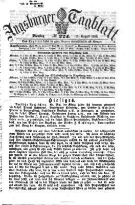 Augsburger Tagblatt Dienstag 15. August 1865