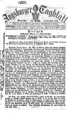Augsburger Tagblatt Donnerstag 9. November 1865