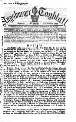 Augsburger Tagblatt Sonntag 12. November 1865