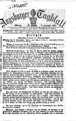 Augsburger Tagblatt Montag 27. November 1865