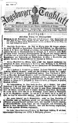 Augsburger Tagblatt Mittwoch 29. November 1865