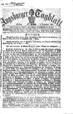 Augsburger Tagblatt Freitag 8. Dezember 1865