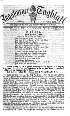 Augsburger Tagblatt Montag 1. Januar 1866