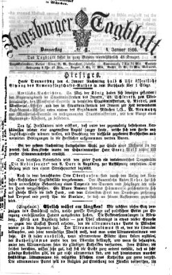 Augsburger Tagblatt Donnerstag 4. Januar 1866