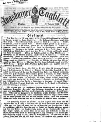 Augsburger Tagblatt Samstag 6. Januar 1866