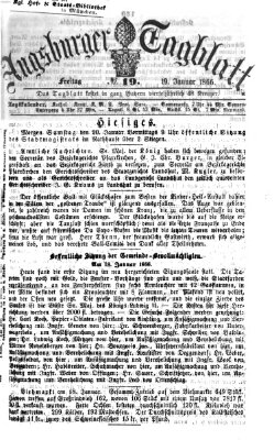 Augsburger Tagblatt Freitag 19. Januar 1866