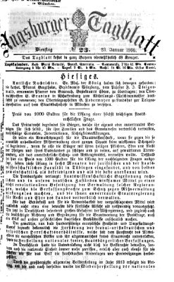 Augsburger Tagblatt Dienstag 23. Januar 1866