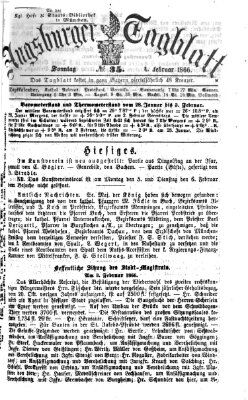 Augsburger Tagblatt Sonntag 4. Februar 1866