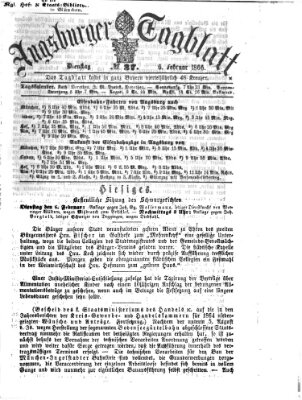 Augsburger Tagblatt Dienstag 6. Februar 1866