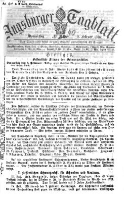 Augsburger Tagblatt Donnerstag 8. Februar 1866