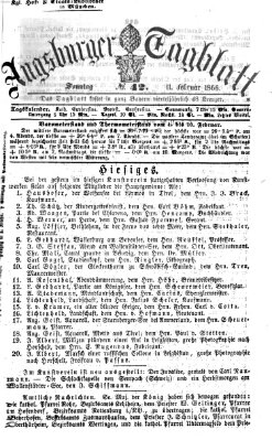 Augsburger Tagblatt Sonntag 11. Februar 1866