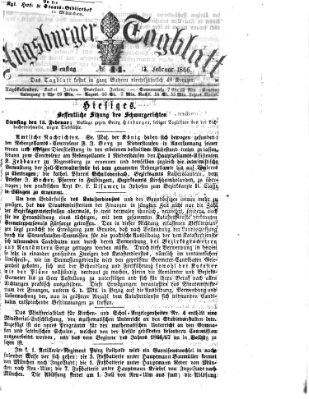 Augsburger Tagblatt Dienstag 13. Februar 1866