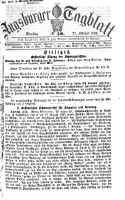 Augsburger Tagblatt Dienstag 27. Februar 1866