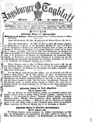 Augsburger Tagblatt Mittwoch 28. Februar 1866