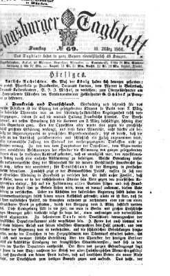 Augsburger Tagblatt Samstag 10. März 1866