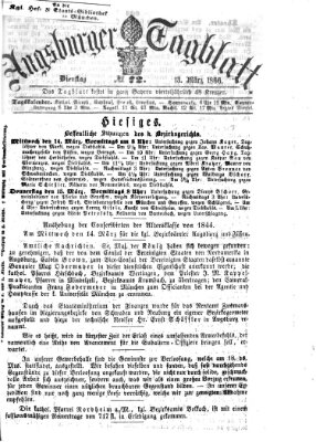 Augsburger Tagblatt Dienstag 13. März 1866