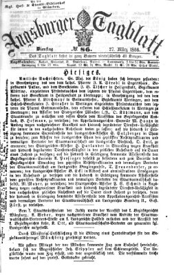 Augsburger Tagblatt Dienstag 27. März 1866