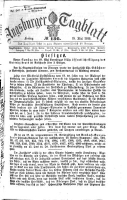 Augsburger Tagblatt Freitag 18. Mai 1866