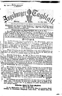 Augsburger Tagblatt Montag 21. Mai 1866