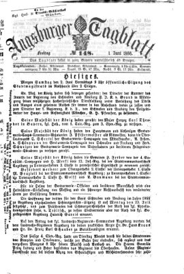 Augsburger Tagblatt Freitag 1. Juni 1866