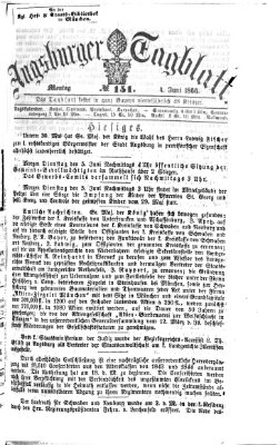 Augsburger Tagblatt Montag 4. Juni 1866