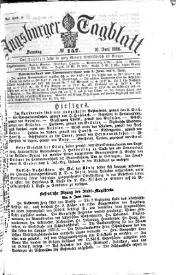 Augsburger Tagblatt Sonntag 10. Juni 1866