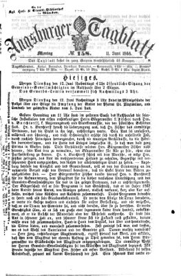 Augsburger Tagblatt Montag 11. Juni 1866