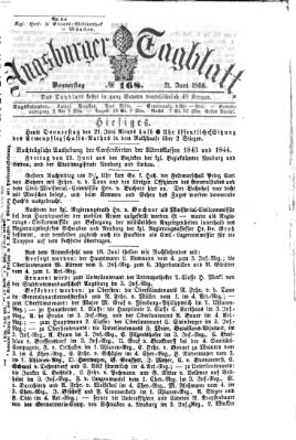 Augsburger Tagblatt Donnerstag 21. Juni 1866