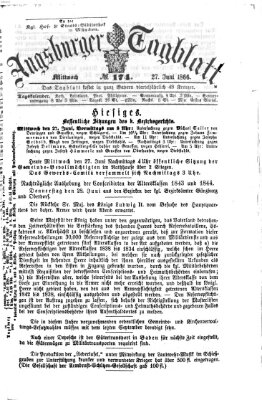 Augsburger Tagblatt Mittwoch 27. Juni 1866