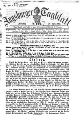 Augsburger Tagblatt Samstag 30. Juni 1866