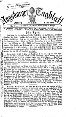 Augsburger Tagblatt Mittwoch 11. Juli 1866