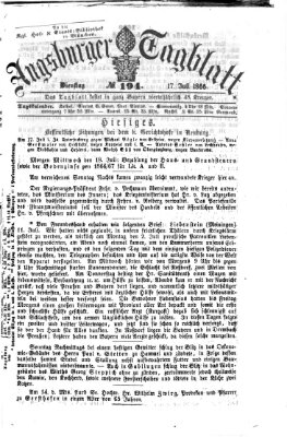 Augsburger Tagblatt Dienstag 17. Juli 1866