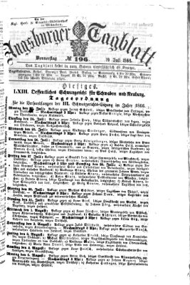 Augsburger Tagblatt Donnerstag 19. Juli 1866