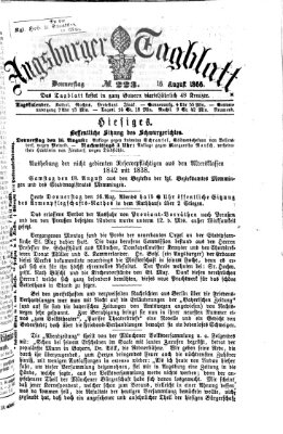 Augsburger Tagblatt Donnerstag 16. August 1866