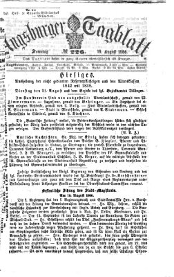 Augsburger Tagblatt Sonntag 19. August 1866