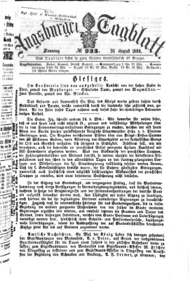 Augsburger Tagblatt Sonntag 26. August 1866