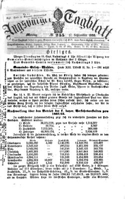 Augsburger Tagblatt Montag 17. September 1866