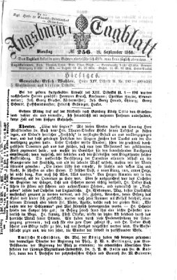 Augsburger Tagblatt Dienstag 18. September 1866