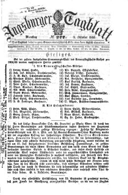 Augsburger Tagblatt Dienstag 9. Oktober 1866